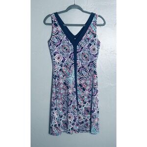 Title Nine Hillary Dream Dress Sleeveless Women's Size S Geometric Pattern Golf